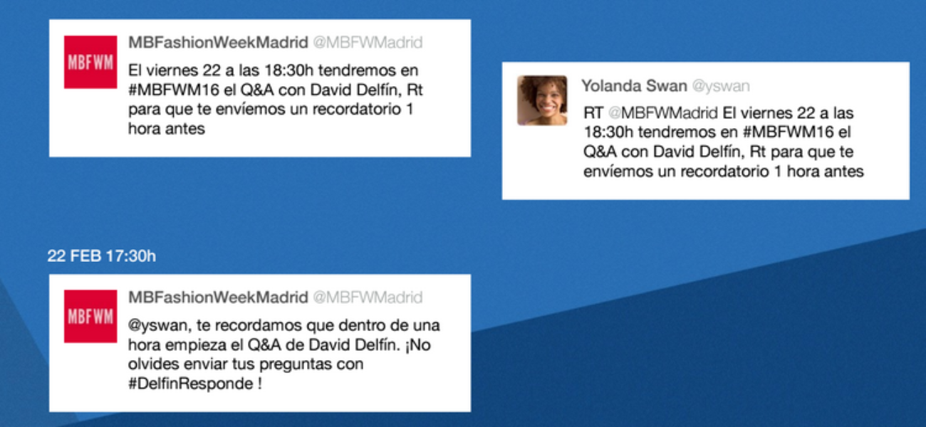 #MBFWM16: La moda española apuesta por el tiempo real con Twitter