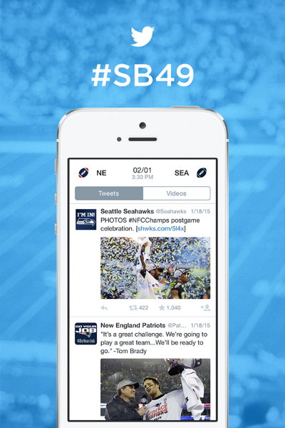 @Patriots vs. @Seahawks: your #SB49 experience on Twitter