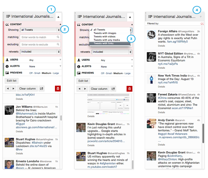 #TweetDeckTips: Content filters