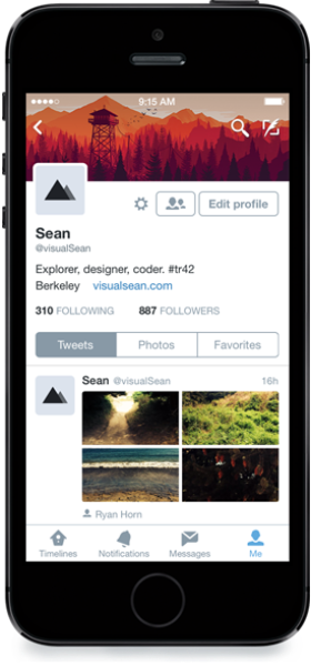 A new profile experience on Twitter for iPhone