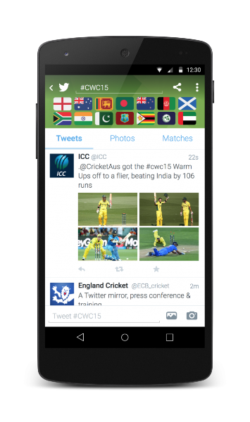Bringing the #CWC15 experience closer to fans on Twitter