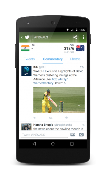 Bringing the #CWC15 experience closer to fans on Twitter