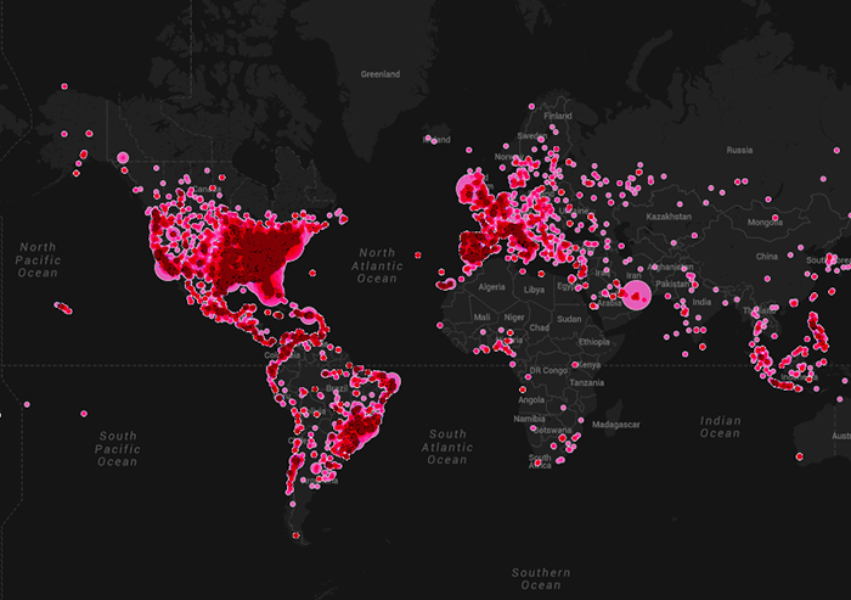Click image to explore the VMA interactive Tweet map