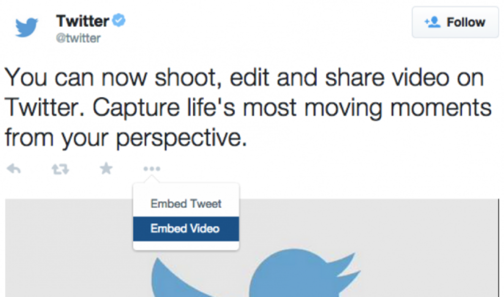 Embed Twitter-hosted video on your website