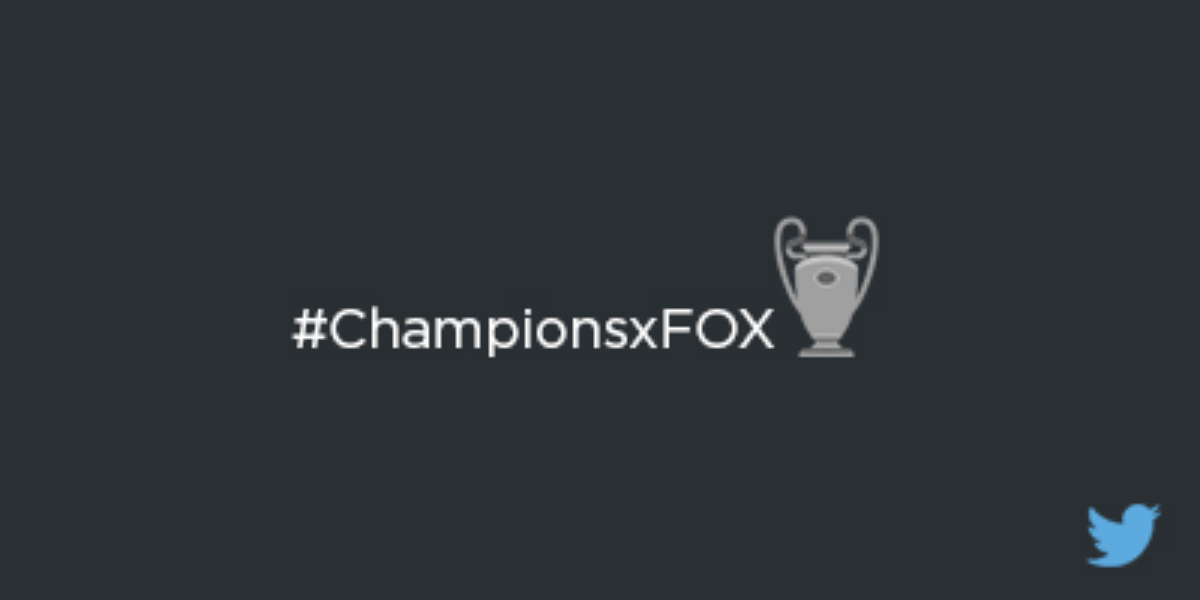 Final de la UEFA Champions League por FOX Sports tiene Twitter emoji