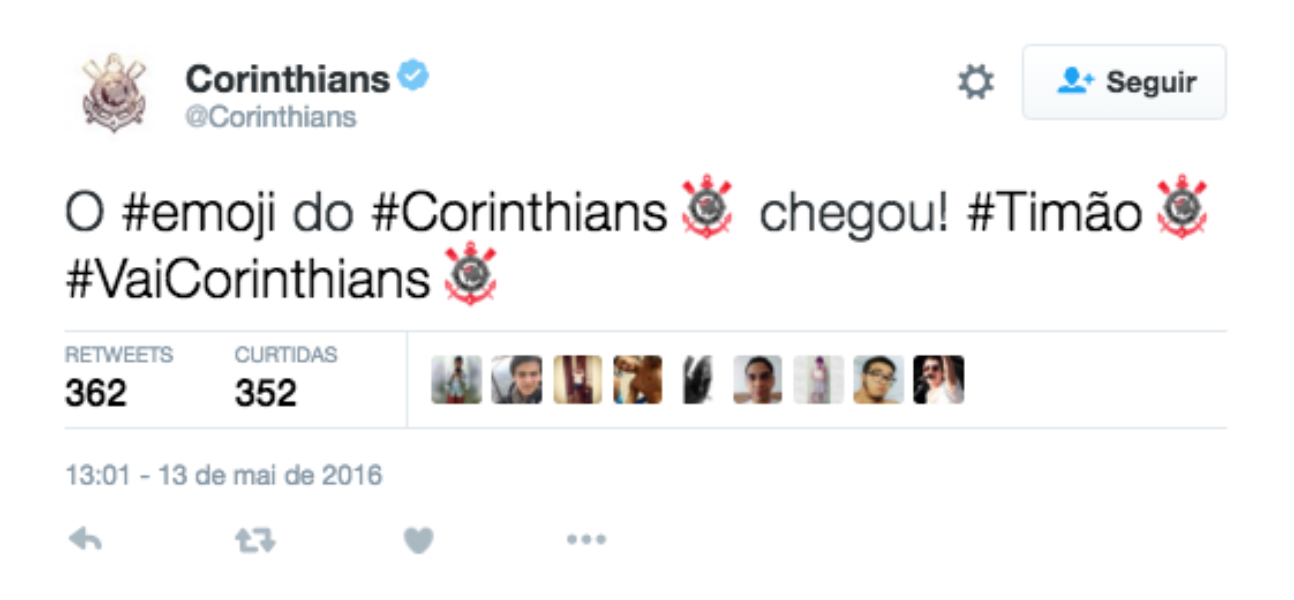 Flamengo e Corinthians lançam Twitter emojis na estreia do Campeonato Brasileiro