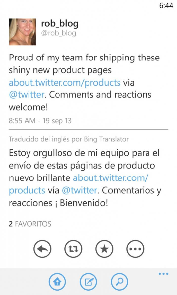 New features on Twitter for Windows Phone 3.0
