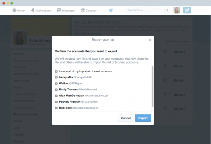 Sharing block lists to help make Twitter safer