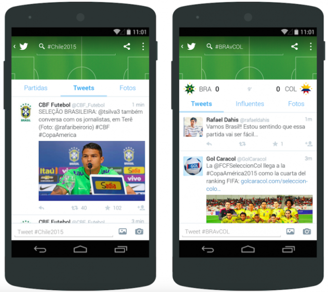Siga o melhor da Copa América no Twitter