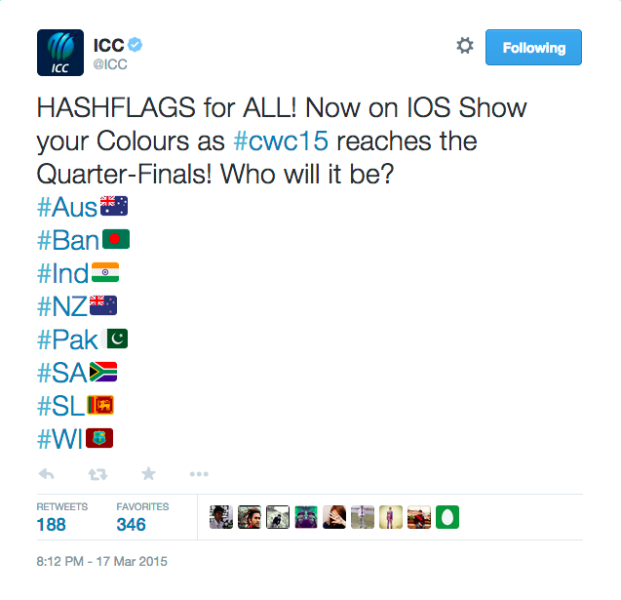 The Twitter #CWC15 group stage recap
