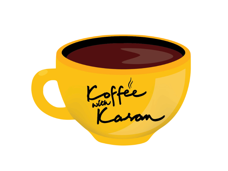 The yellow #KoffeeWithKaran mug delights fans on Twitter 