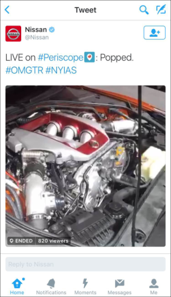 Tips for engaging live: how automakers used Periscope at #NYIAS