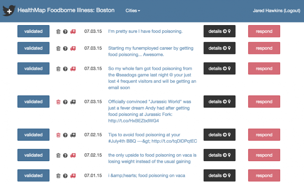 Tracking foodborne illnesses with Twitter data