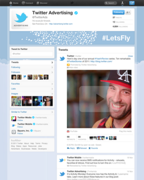 Twitter Enhanced Profile Pages