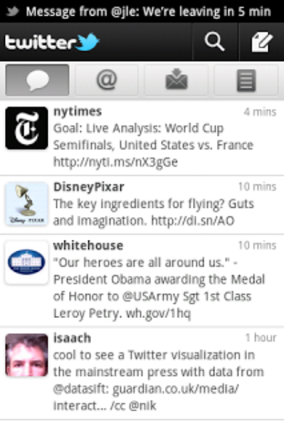 Twitter for Android – Now with Push Notifications and Multiple Accounts
