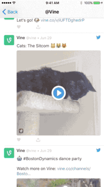 Twitter Kit now loops Vine into your apps: a seamless viewing experience