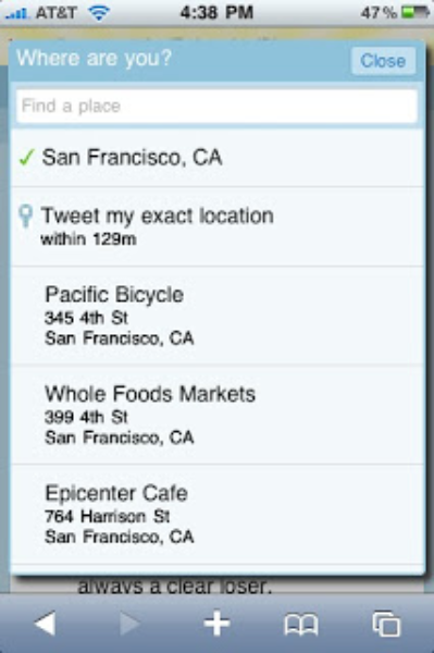 Twitter Places: More Context For Your Tweets