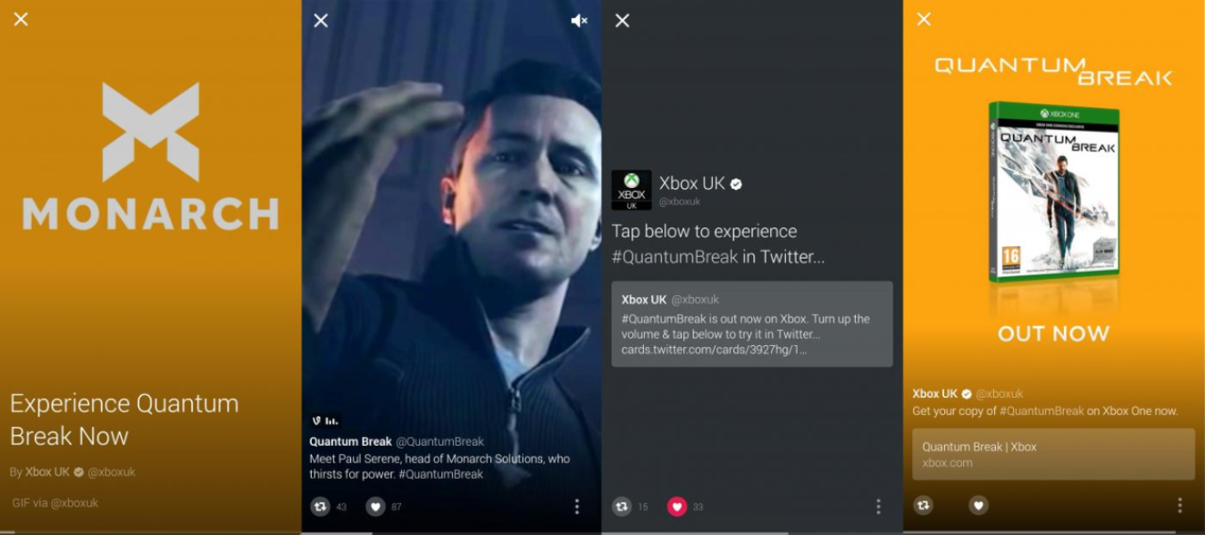 Xbox backs launch of "Quantum Break" with Promoted Moment