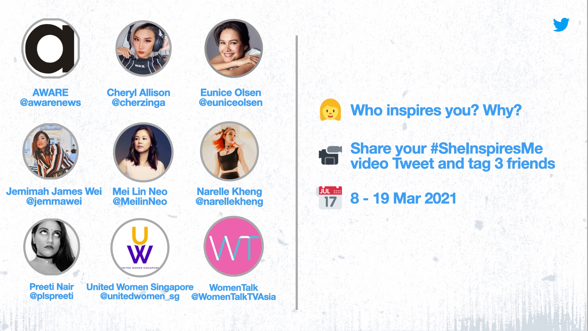 Twitter celebrates #IWD2021 with #SheInspiresMe campaign across SEA