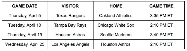 MLB Opening Day 2018: Schedule for all 30 teams