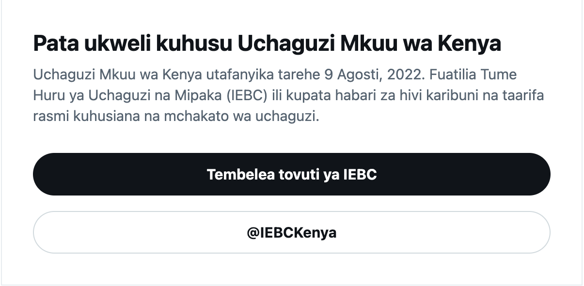 The 2022 Kenyan General Election is happening on Twitter