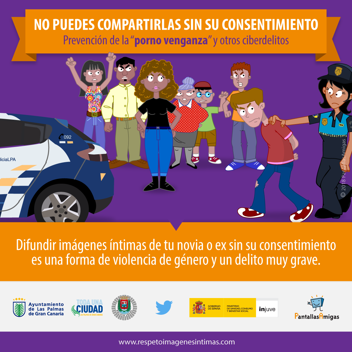 Campaña para combatir la distribución no consentida de contenido íntimo