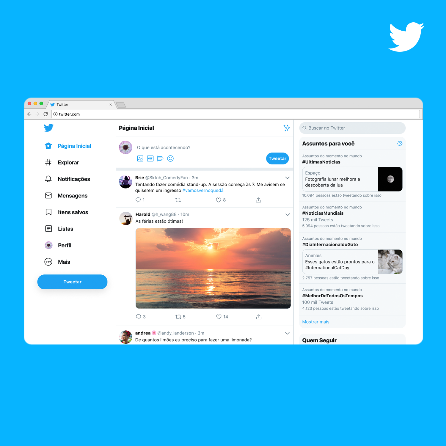 Apresentando um novo Twitter com Apresentando um novo Twitter com
