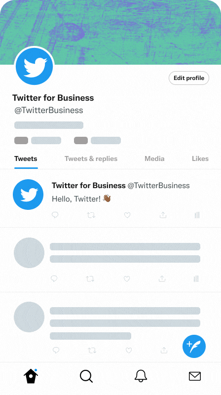 GIF of how to find Tweet metrics