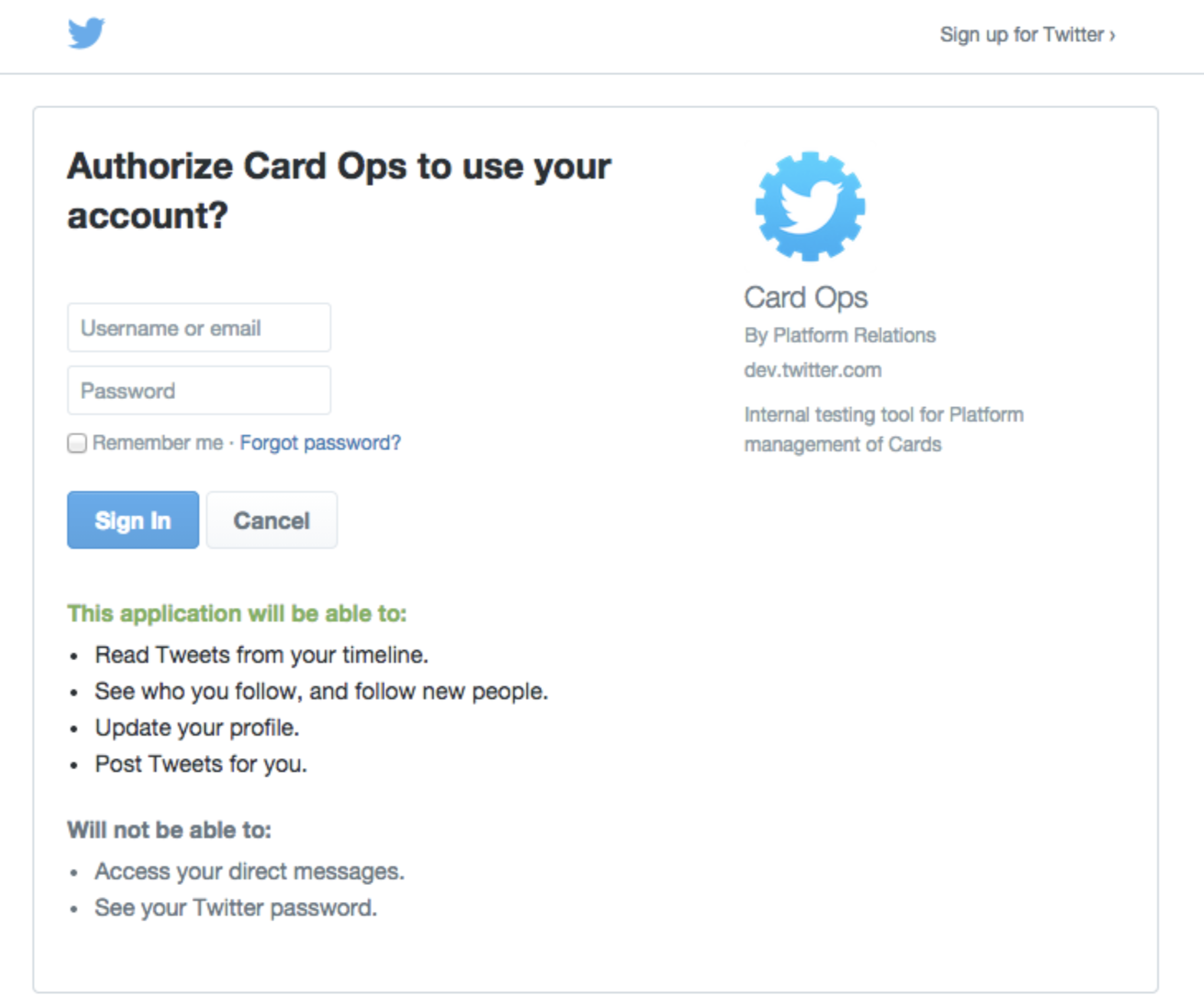 Log in with Twitter | Docs | Twitter Developer Platform