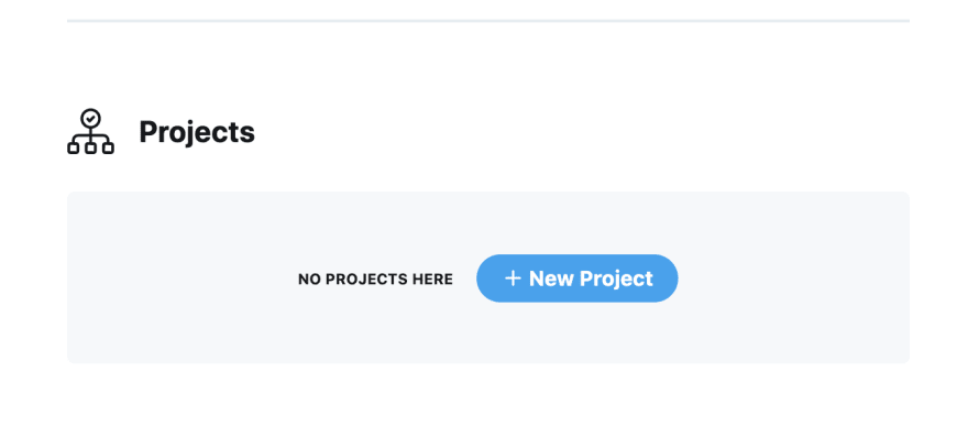 This image shows you the page where you will enter a name for your new project