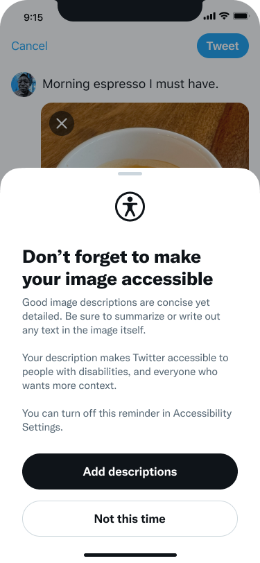 We're making images on Twitter more accessible. Here's how